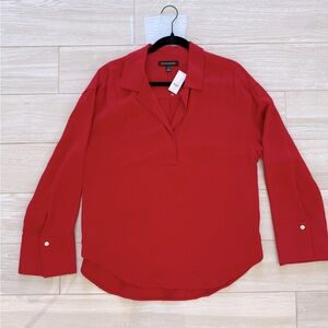 Banana Republic oversized red shirt